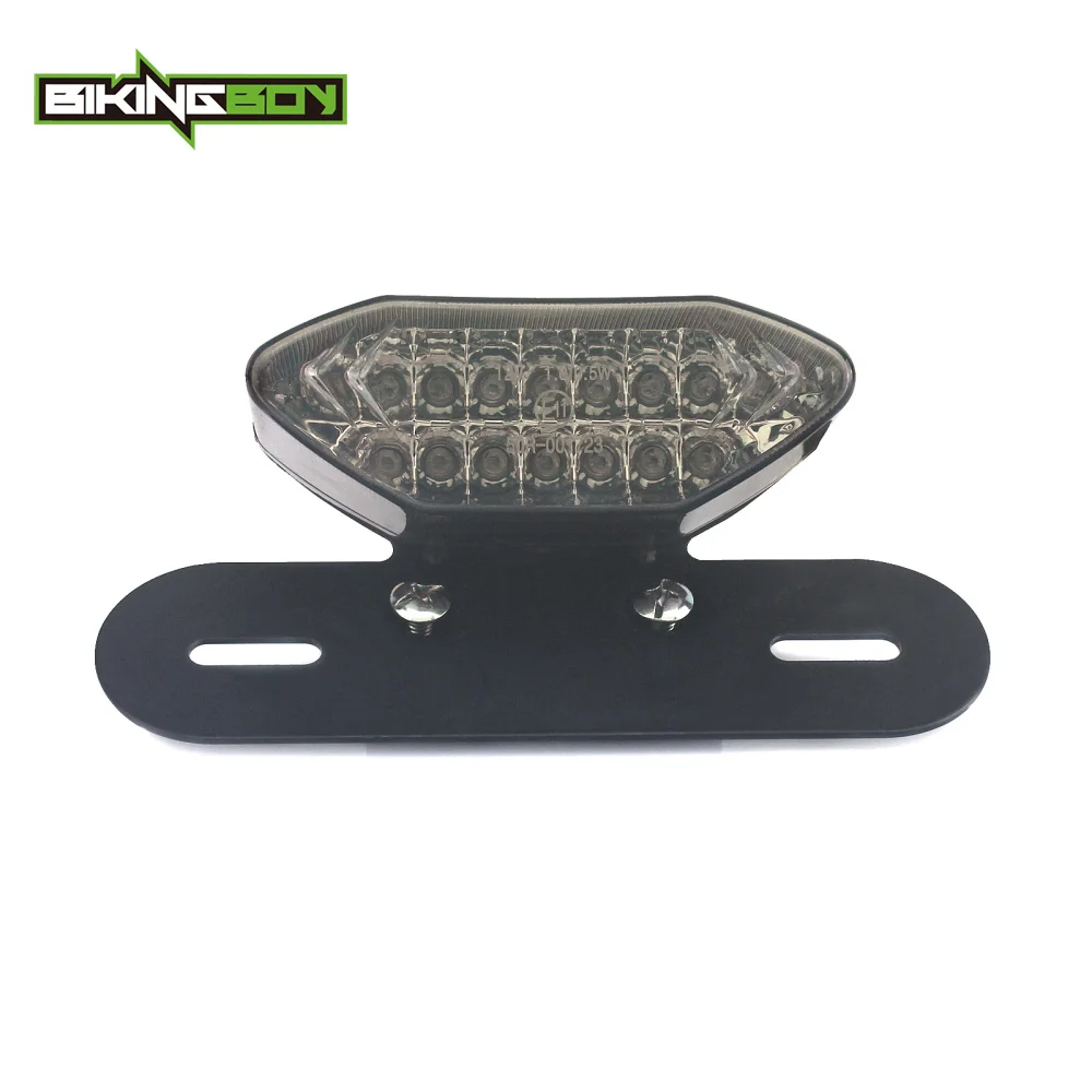 BIKINGBOY 12V 20LED Universal Motorcycle Brake Tail Turn Signal License Plate Integrated Light for Cafe Racer Motorbikes ATV |