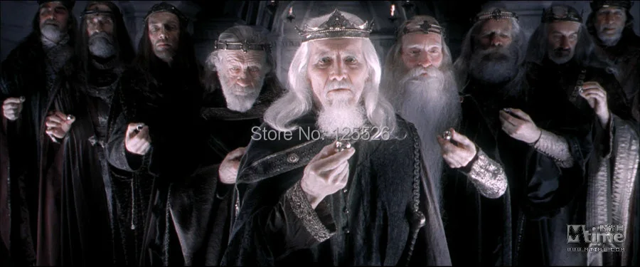 Классические мужские и женские обручальные кольца LOTR Gold GP Ширина подвески 6 мм Размер 6-11 подарок