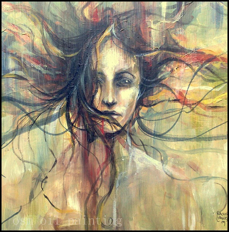 Ручная роспись современная абстрактная палитра нож картина маслом на холсте