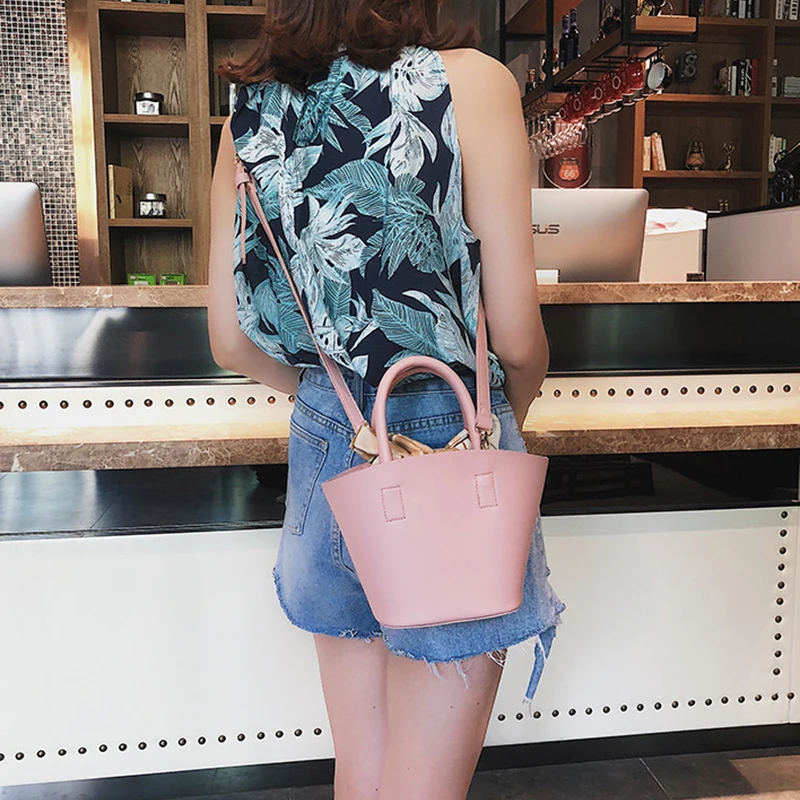 Женская сумка-ведро вместительная маленькая через плечо 2019 | Багаж и сумки