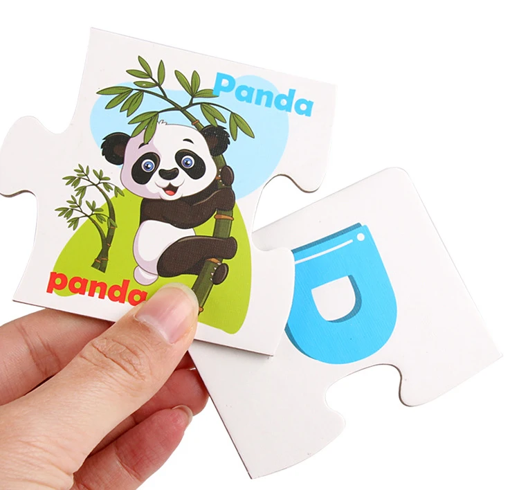 Children Large Matching Puzzle Games Early Learning Card My First Jigsaw Puzzle Toys for Children Kids Educational Toys Gift Boy