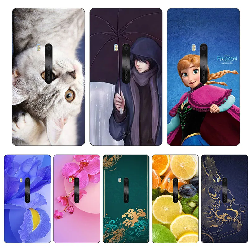 Милый модный чехол с цветочным рисунком для Nokia Lumia 920 чехлы телефона Fundas матовый