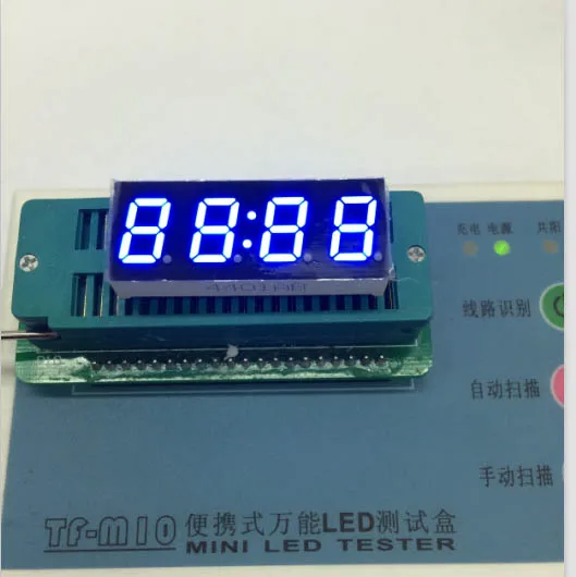 Common anode/ Common cathode 0.4 inch digital tube Clock 4 bits digital tube led display 0.4inches Blue digital tube