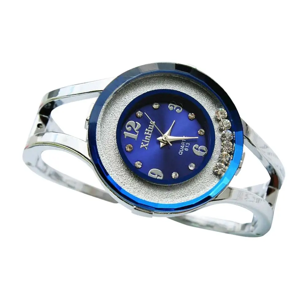 Аналоговый дисплей кварцевые наручные часы дамы роскошный браслет для патио