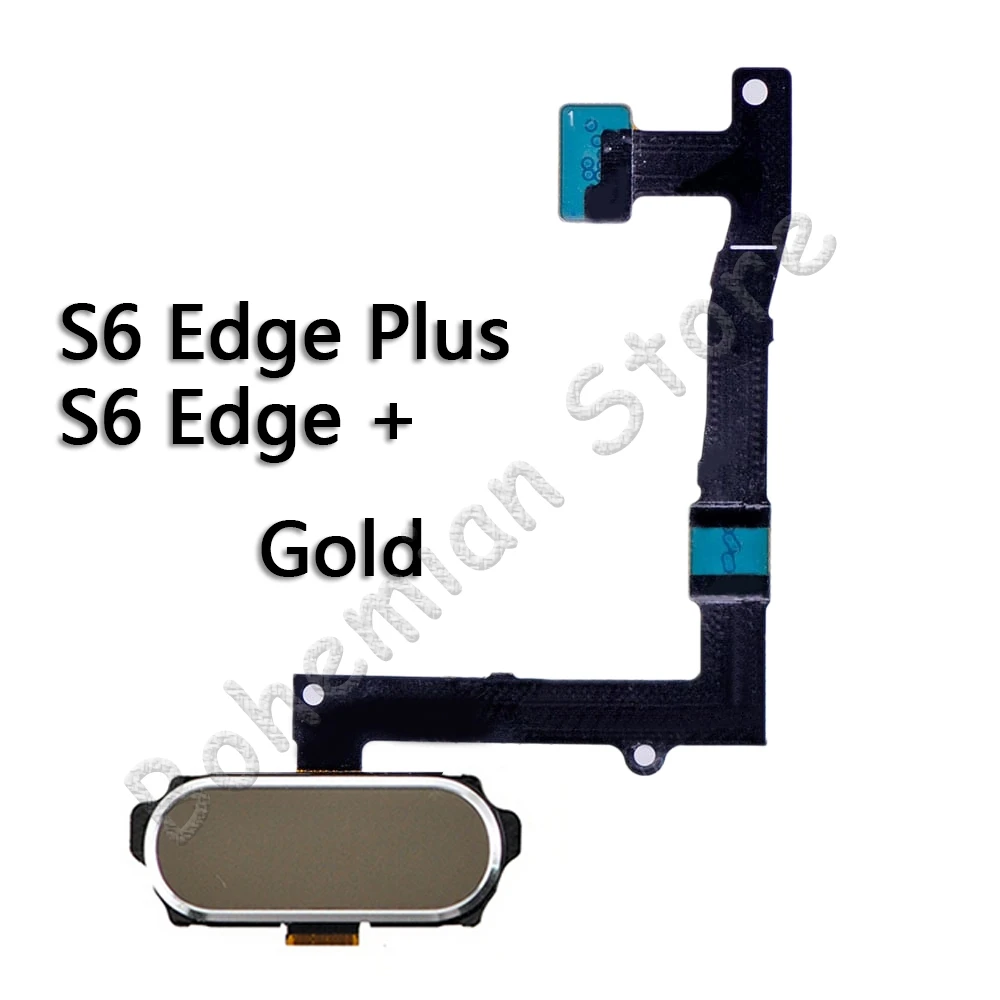 Главная для samsung Galaxy S6 Edge Plus G920f G925h G928f G920v G920t G920s домашняя кнопка датчик отпечатков пальцев гибкий кабель - Цвет: S6 Plus Gold