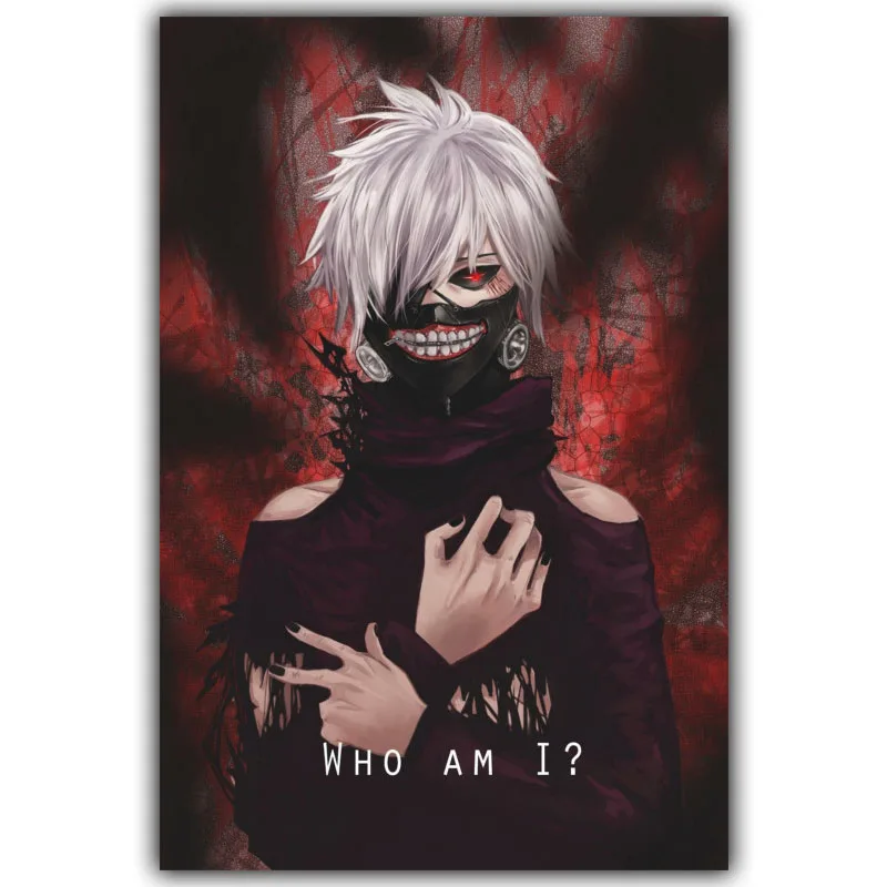 Новый Токийский Гуль Кен Шелковый Холст декоративный настенный плакат для