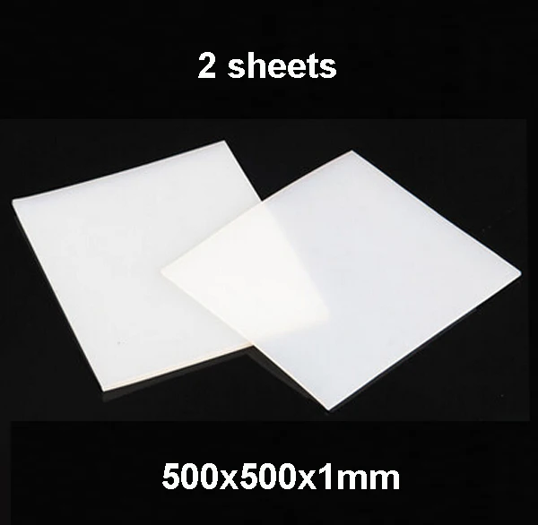 

2 sheets, 500X500X1mm, High Quality Silicone Rubber Sheet, For heat Resist Cushion,100% Virgin Silikon Rubber Pad