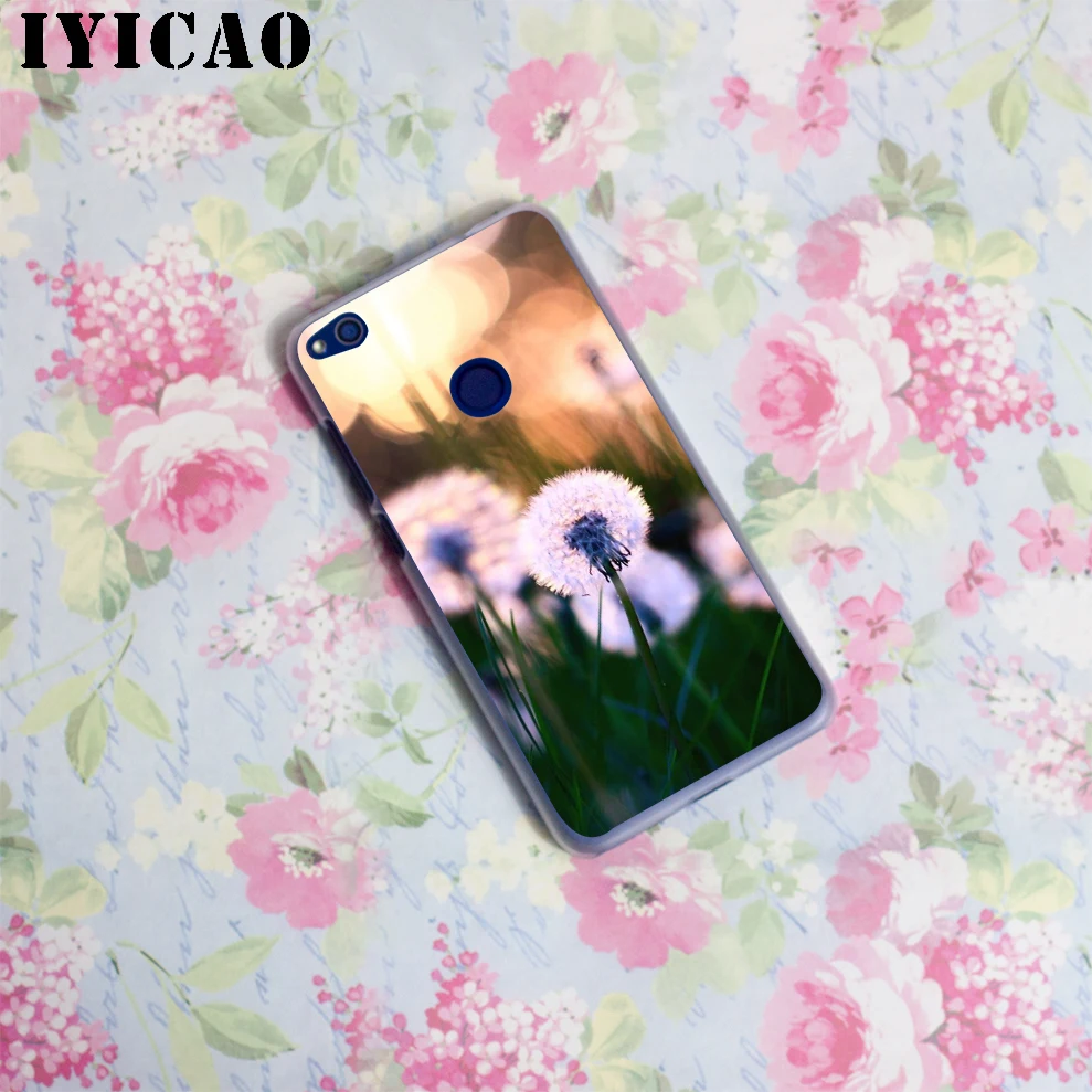 IYICAO цветок Одуванчик жесткий чехол для Huawei Honor 6A 6C 7A 7C 7X 8 8X 9 10 20 9X Lite Pro Play Note View |