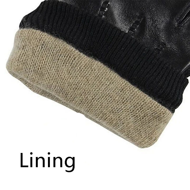 Прямая продажа мужские перчатки с запястьем теплые зимние для вождения модные