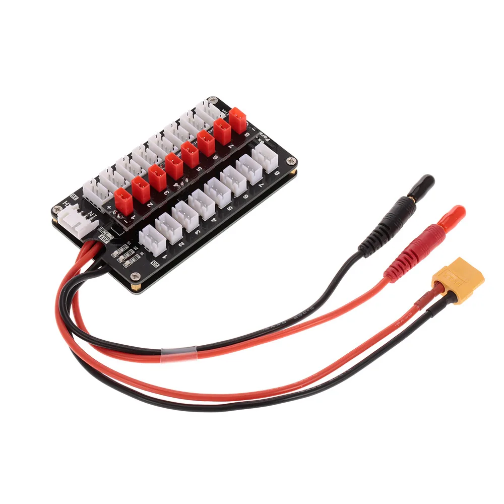 

JST Plug 2S/3S Lipo Battery Parallel Charging Board Support 8 chargers Charging for Balance Charger