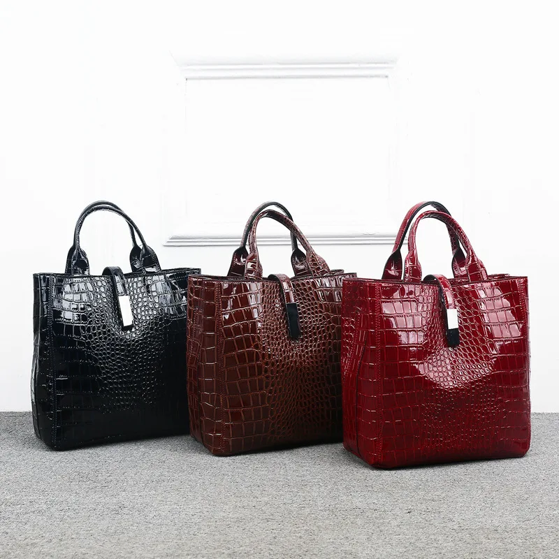 3pcs Leather Bags Alligator Handbags Women Famous Brand Shoulder Bag Female Casual Tote Messenger Set Bolsas Feminina | Багаж и сумки
