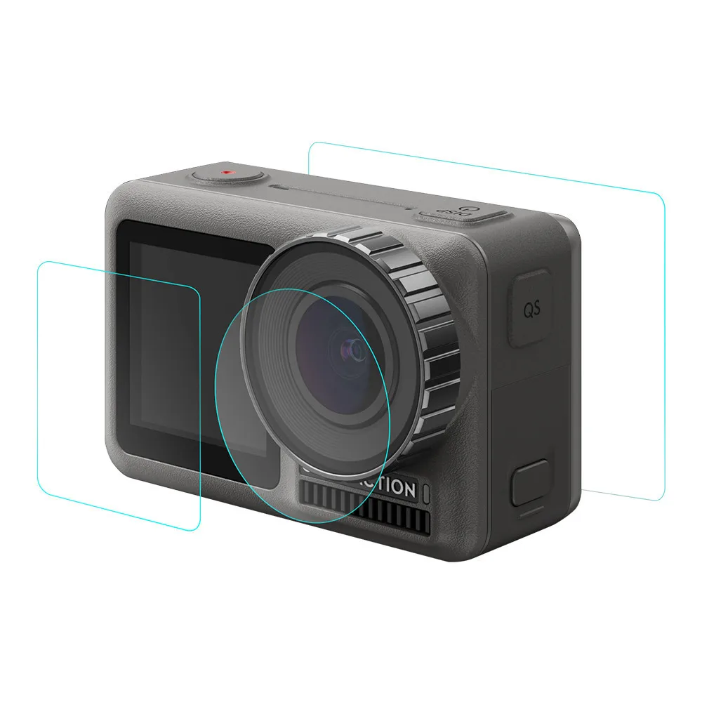 4 комплекта 9H Закаленное стекло пленка для DJI OSMO двойная защита экрана 4K объектив