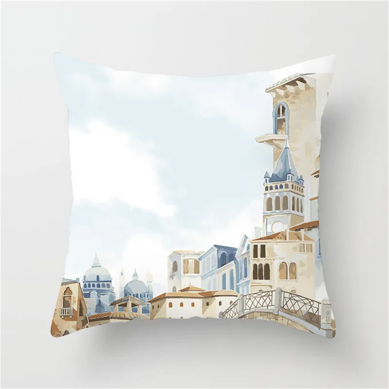 Fuwatacchi 2019 Наволочка на подушку с принтом карты мира наволочки подушки Чехол