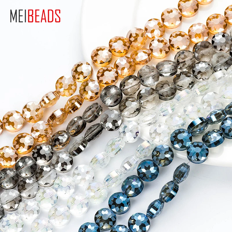 MEIBEADS 14 мм кристаллическое стекло продолговатая многогранная форма красочные
