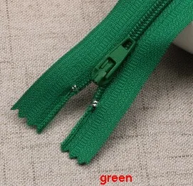 green 10 шт./лот 20 см Длина красочные нейлоновые молнии по индивидуальному заказу Портплед швейные изделия ручной работы DIY аксессуары 40 Цвета P080 - Цвет: green