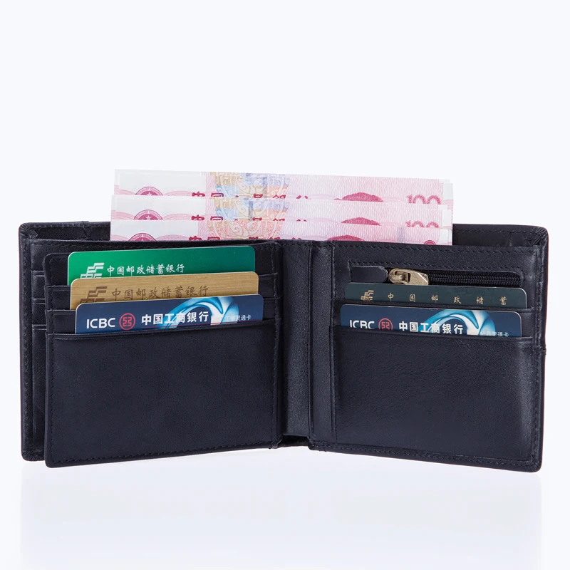 Высококачественный мужской кошелек из натуральной кожи визитница для мужчин