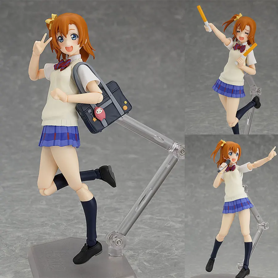 Love Live Anime Figma253 14 5 см Милая подвижная фигурка Хонока КУСАКА Летняя униформа модель