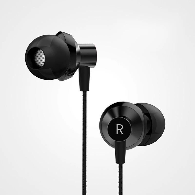 Наушники-вкладыши стерео шумоподавление HIFI бас гарнитура с микрофоном для