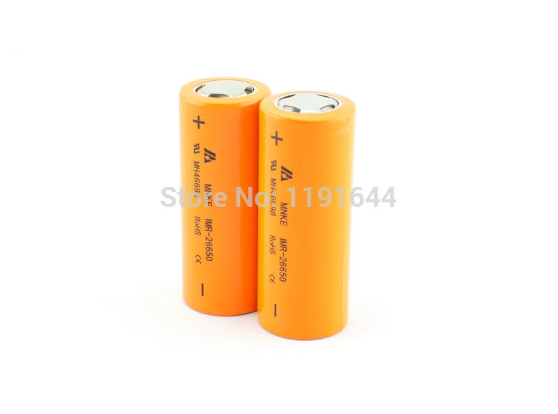 Free Shipping!!!6PCS/LOT Real capacity MNKE 3.7V 26650 IMR26650 3500mAh high drain 30A discharge rechargeable battery|calendar watch|watch