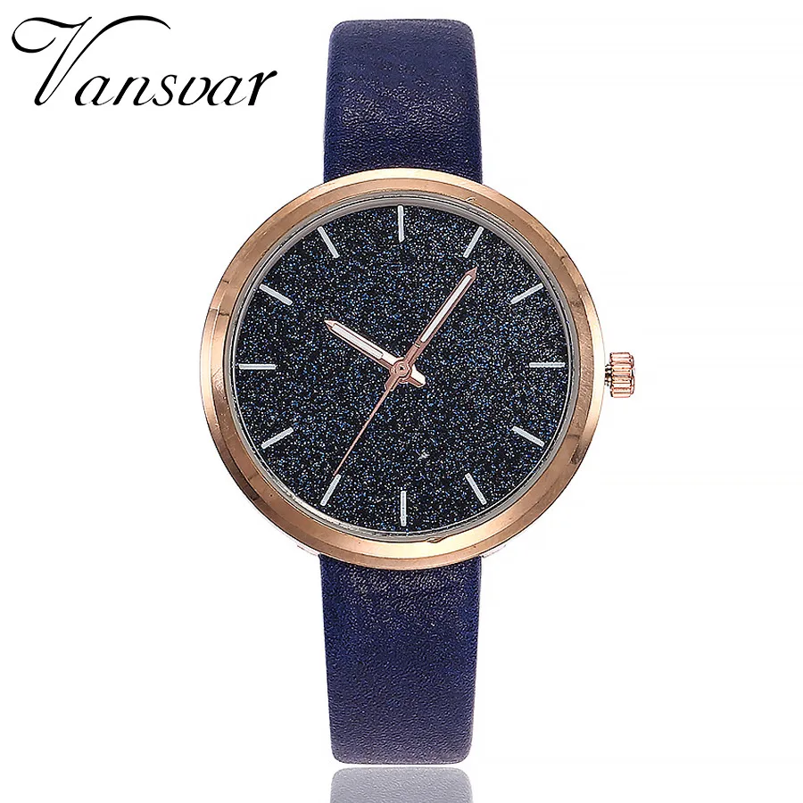 

Vansvar Quartz Watch New Fashion Women Watch Luxury Women Shiny Casual Wrist Watch Ladies Reloj Mujer Hot Sale Clock For Gift 45