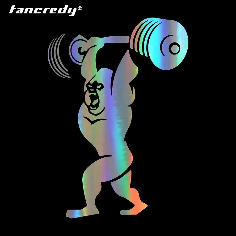 Автомобильный Стайлинг Gorilla Weight Lifting спортивные фотообои и наклейки украшение