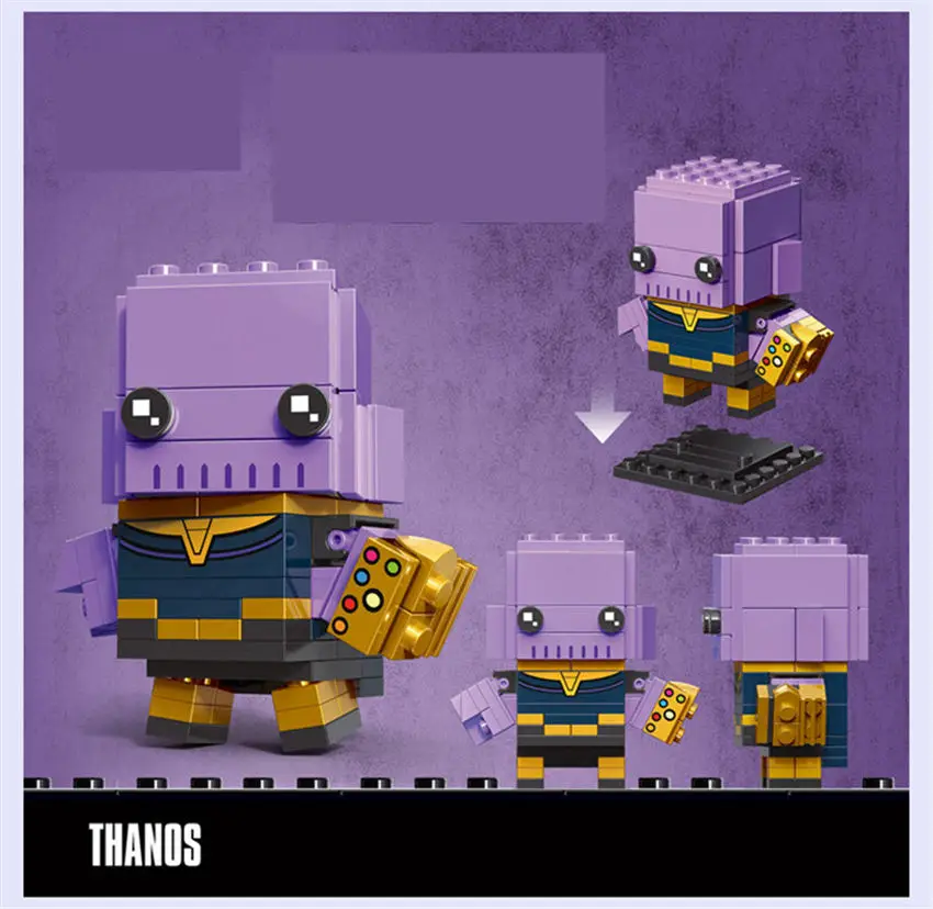 DECOOL 6 шт./лот Dragon Block Dark World Droll Super Hero Thor Bircks строительный блок комплект милый робот кукла для детей
