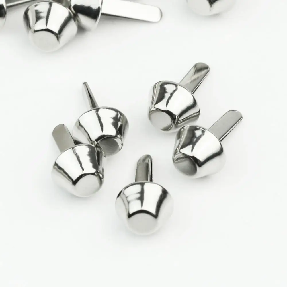 Шпильки заклепки в стиле панк металлические плоские с шипами виде грибов