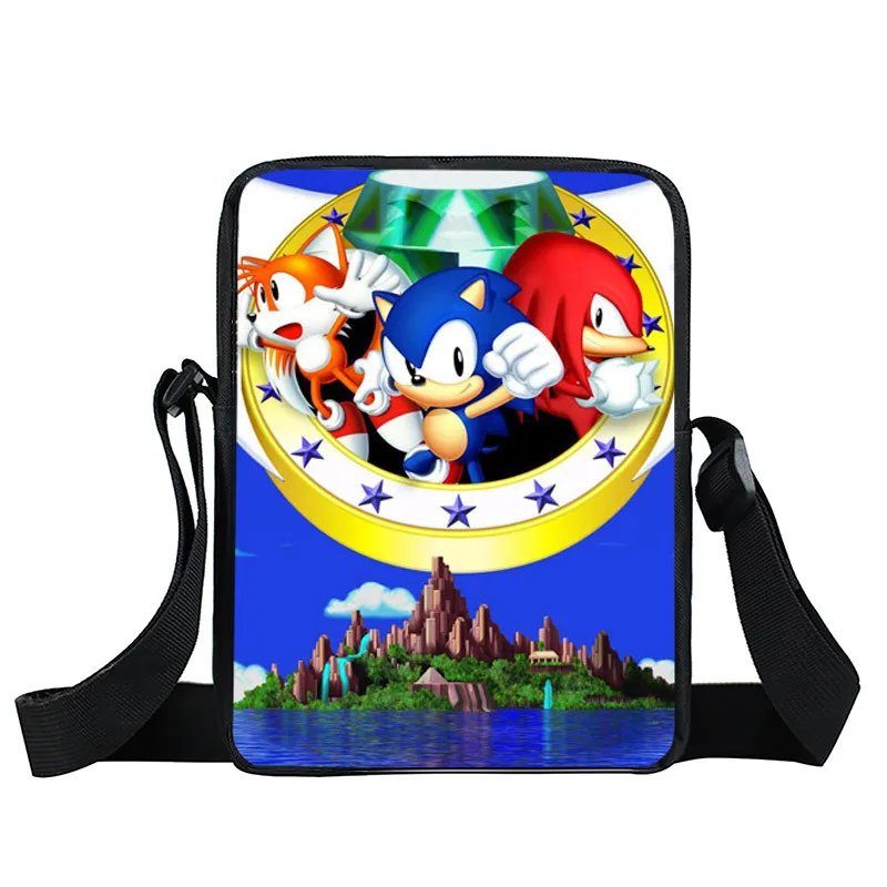 XKBYSXZ16 Мультфильм sonic Малый Детская сумка через плечо школьные ранцы дети bookbag обувь для мальчиков девочек Сумка через плечо сумка-почтальон мини подарок - Цвет: XKBYSXZ16