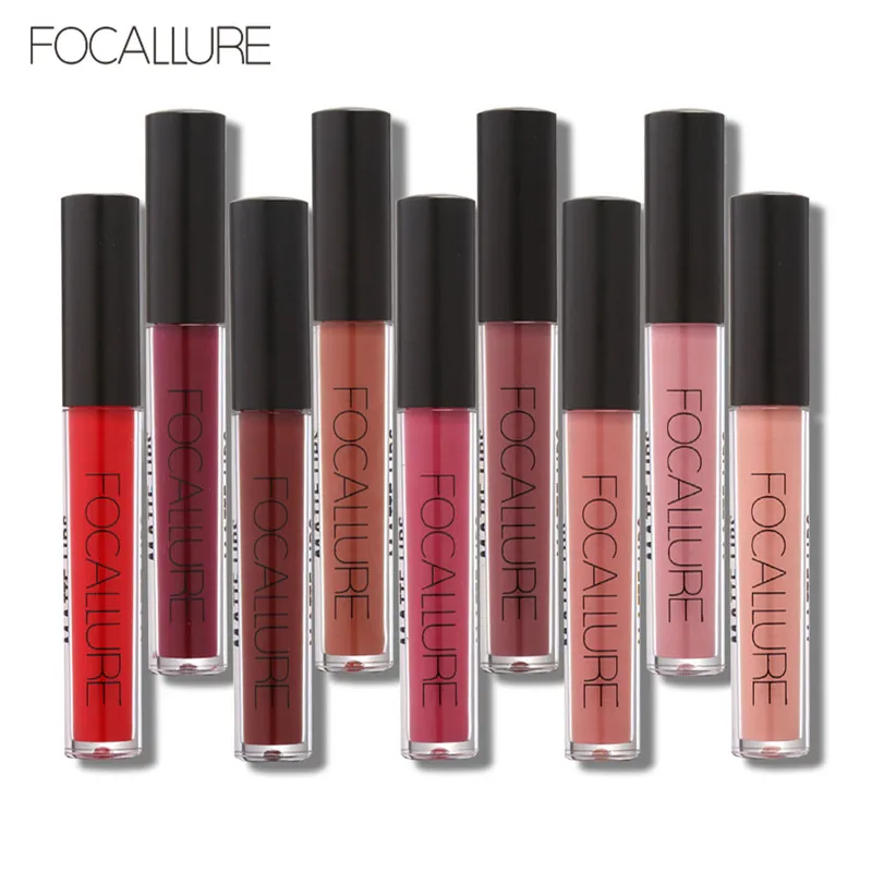 FOCALLURE Новинка 25 цветов водонепроницаемая Матовая жидкая помада с эффектом