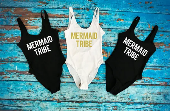 Honeymoon Bachelorette Swimwear Swimsuit Bride Wedding Gifts Favors