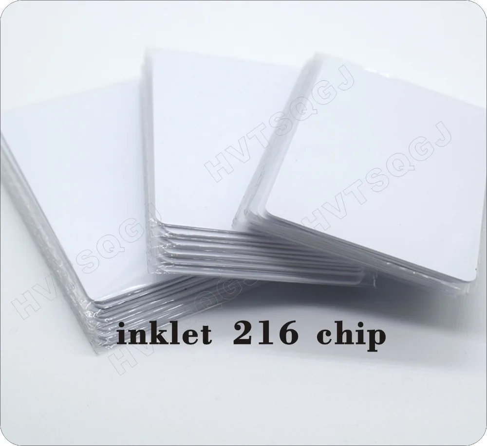 

100pcs Free shipping Blank inkjet Card Epson NFC 216 chip Printable Inkjet Blank Card