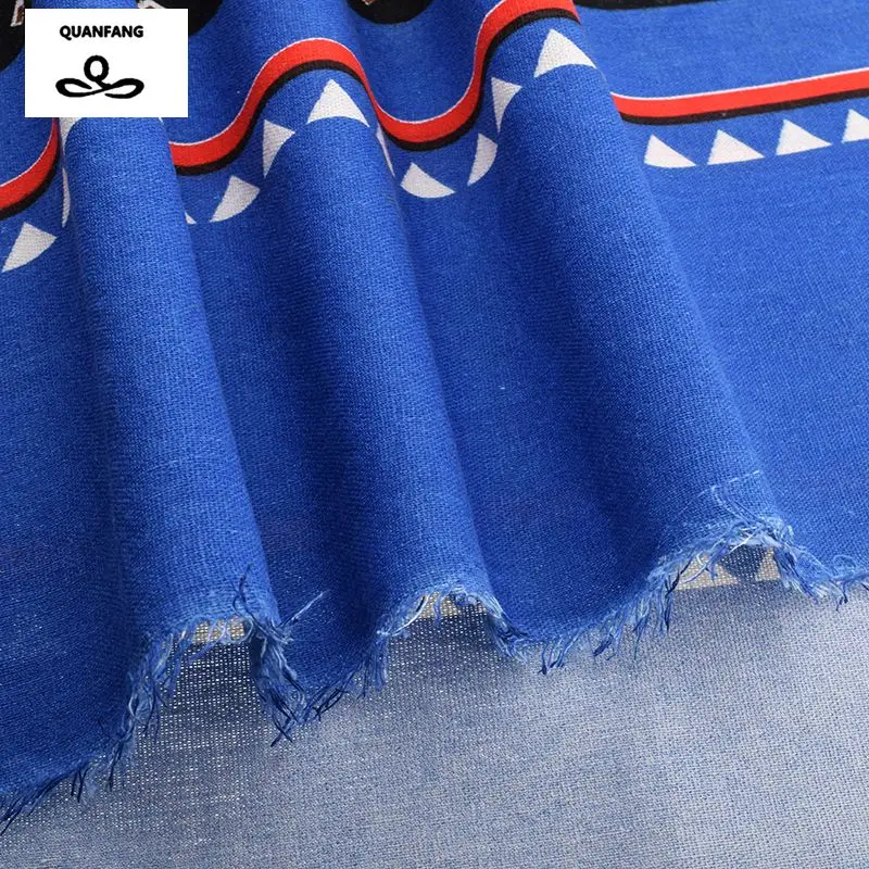 Хлопчатобумажная льняная ткань с принтом для лоскутного шитья сделай сам диван