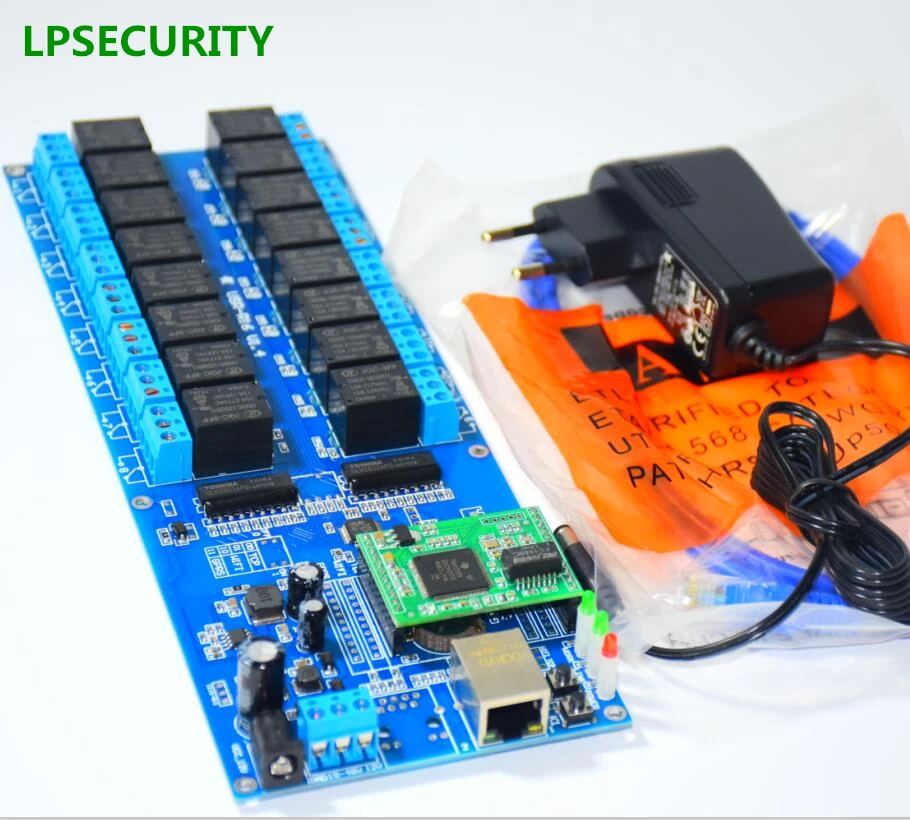 LPSECURITY USR R16 T промышленная сеть Ethernet реле 16 каналов выход дистанционное управление
