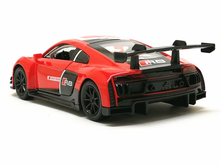 1:30 литая под давлением Металлическая Модель автомобиля игрушки AUDI R8 LMS спортивный автомобиль Реплика звуковые огни детские подарки