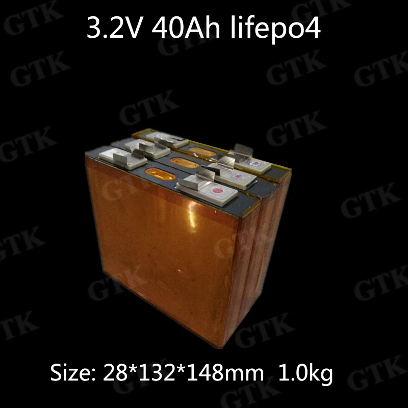 Lifepo4 3 2 в 40 Ач lipo 5C 1 шт. высокий уровень разряда 200 А для diy 12 В 24 100 инвертор