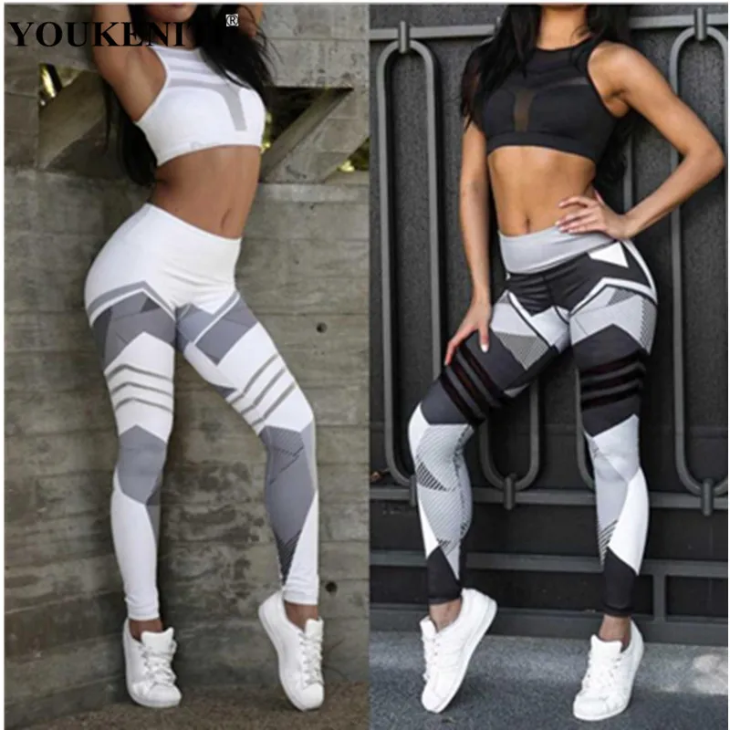 Energy seamless Лоскутные штаны йоги эластичный Фитнес training Колготки женские