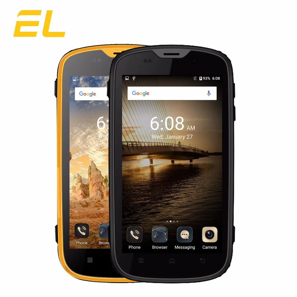 E & L W5S 3g Мобильный Телефон IP68 водонепроницаемый ударопрочный телефон 4 0 дюймов