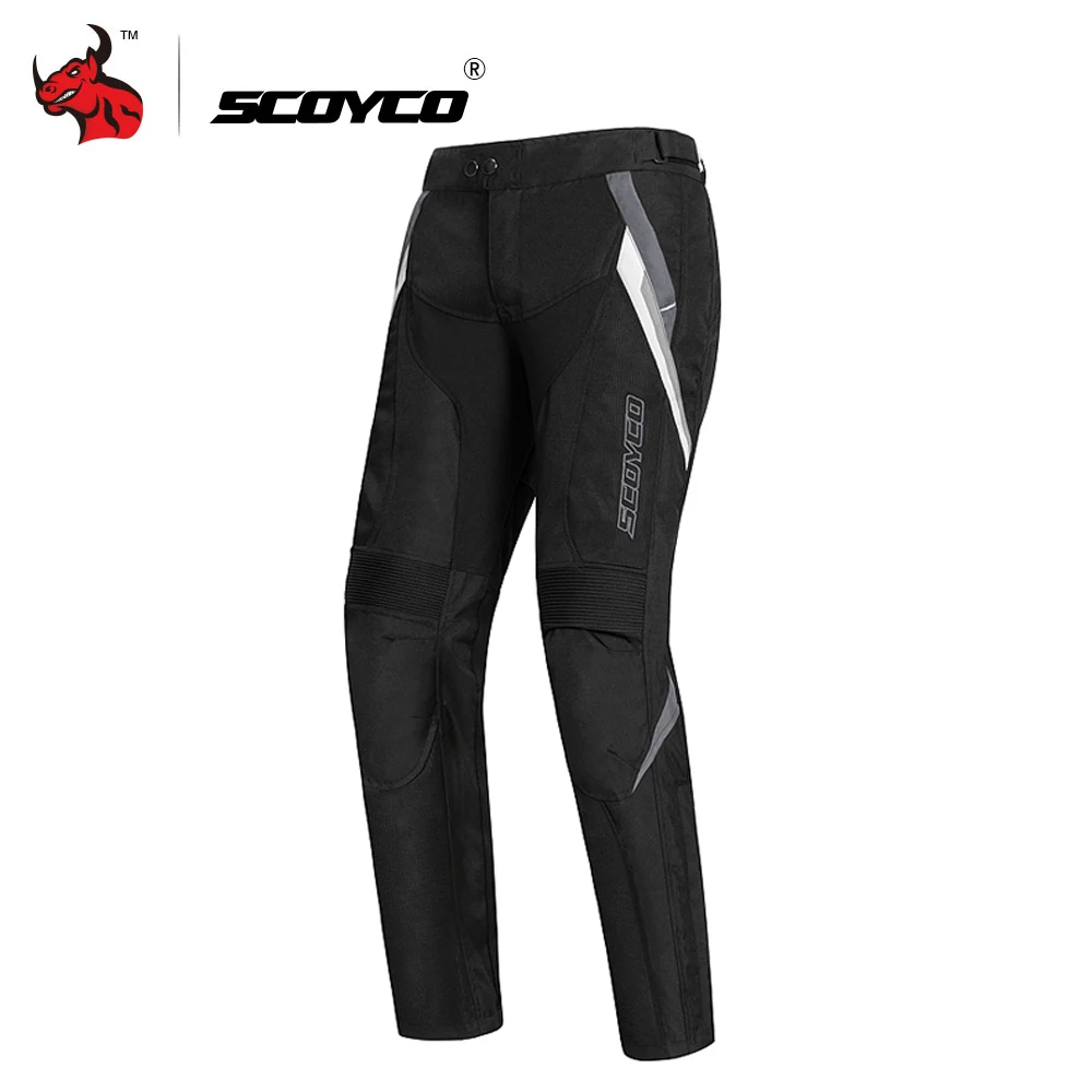 gray pants SCOYCO мотоциклетная куртка Защитное снаряжение летняя дышащая куртка для мотокросса мужская Светоотражающая мотоциклетная куртка одежда черного цвета - Цвет: gray pants