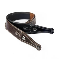 new guitar straps bass straps interlining with thick synthetic leather super quality electric guitar strapbass belt