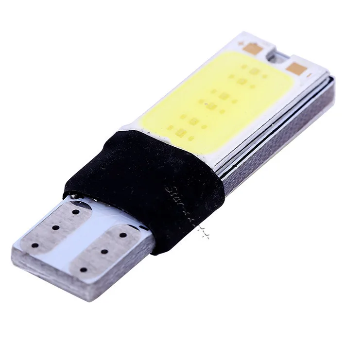 10 шт./лот T10 W5W LED COB автомобильный светодиод 5W5 12v T Белый Автомобильный свет