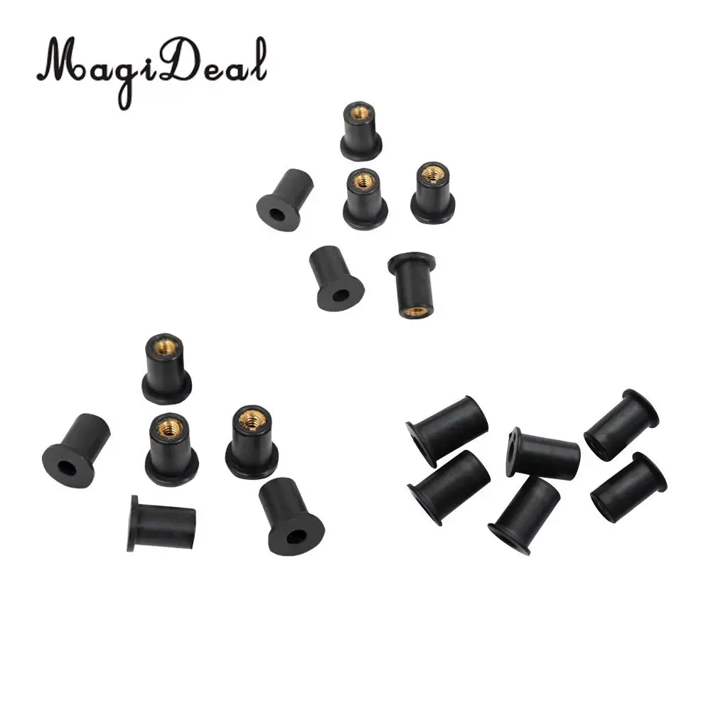 

18 шт., латунные гайки MagiDeal M4 M5 M6