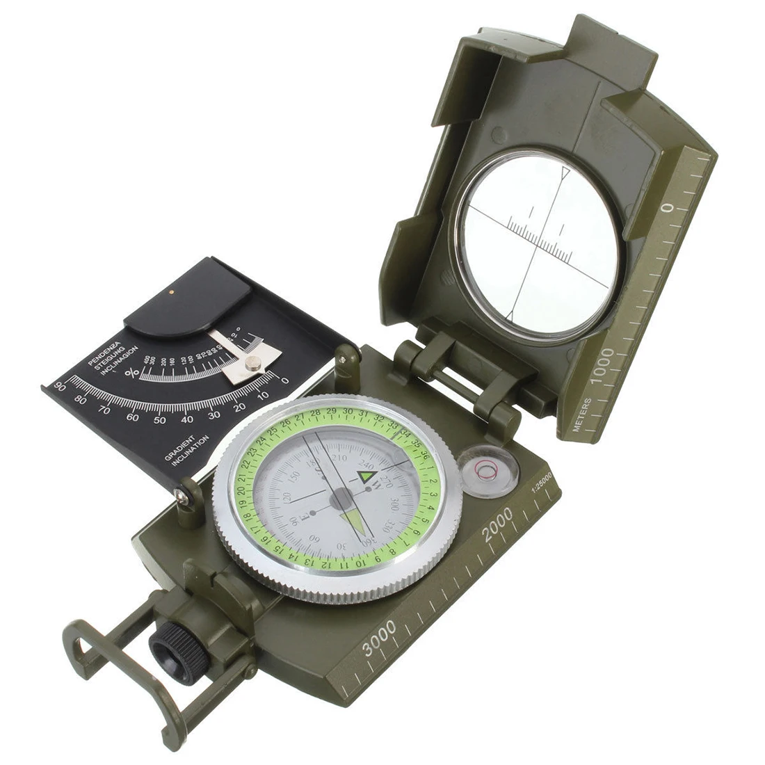 

2022 New Professional Military Army Metal Sighting Compass clinometer Camping