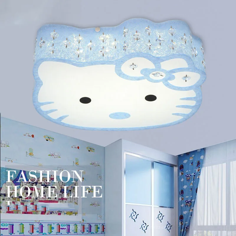 Новый прекрасный потолочный светильник Hollo Kitty для детской спальни с рисунком из