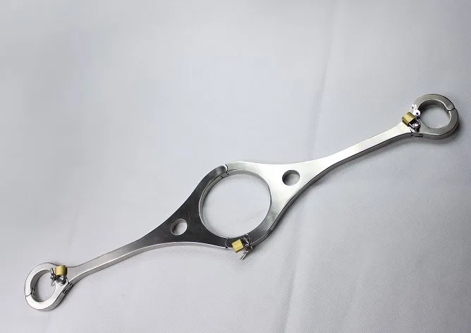 Новый БДСМ мужской охватывающая деталь из нержавеющей стали прямой Cangue горловое