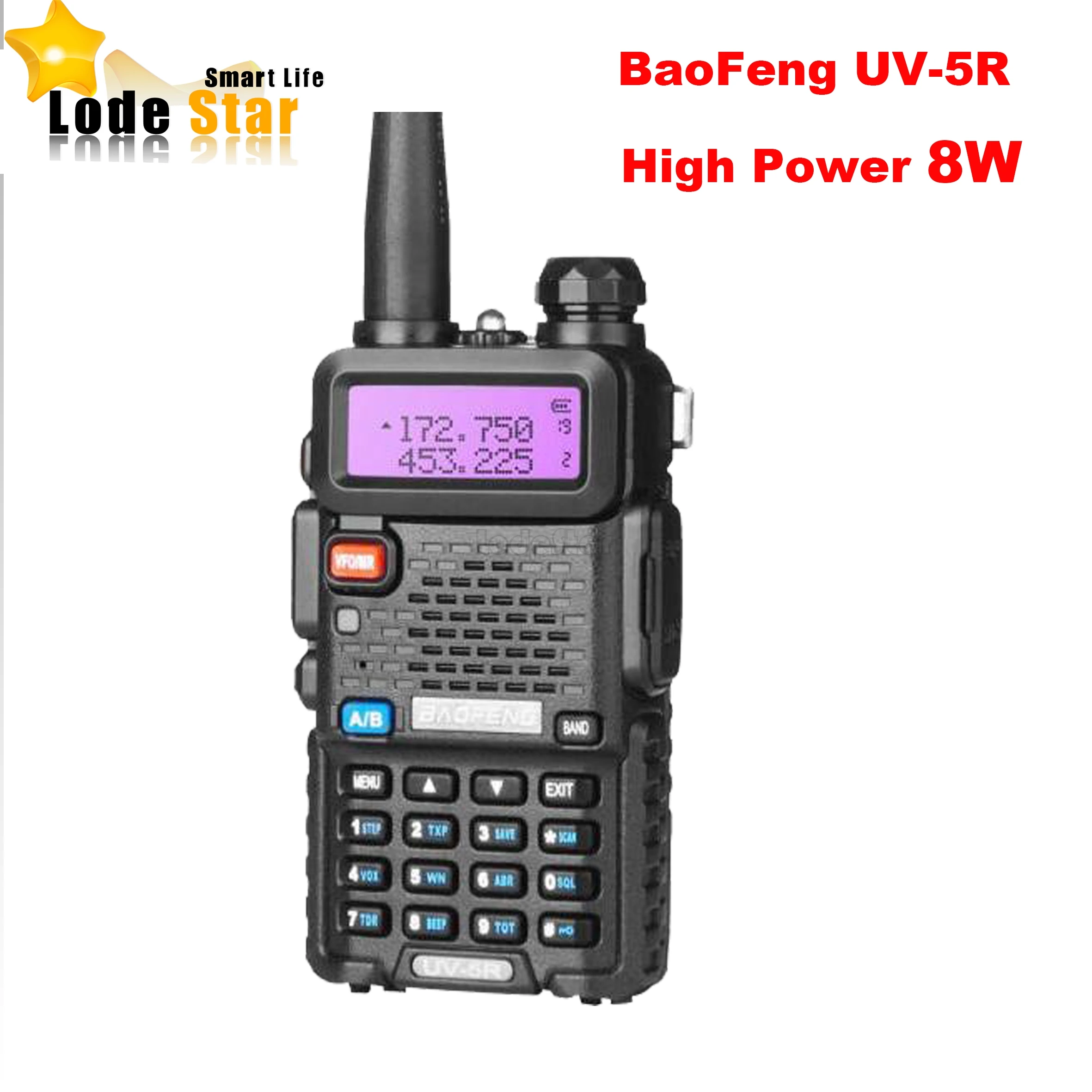Портативная двухсторонняя рация BaoFeng 128 каналов 8 Вт UV 5R каналов|two way communication|baofeng