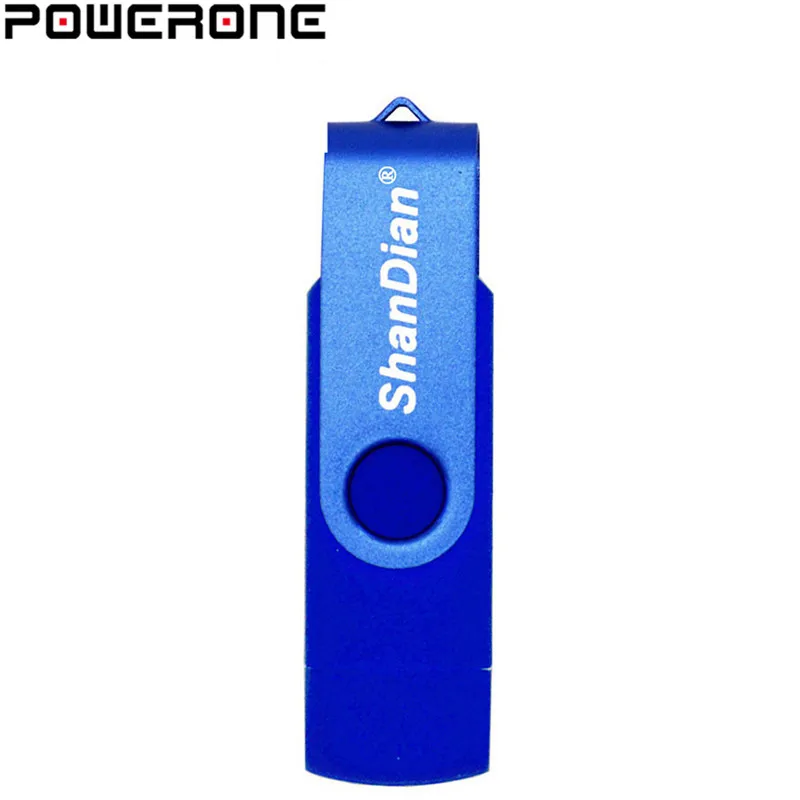 POWERONE OTG USB флеш-накопитель, флешка для смартфона, микро-флешка, 4 ГБ, 8 ГБ, 16 ГБ, 32 ГБ, 64 ГБ, флеш-накопитель, USB флешка, портативная