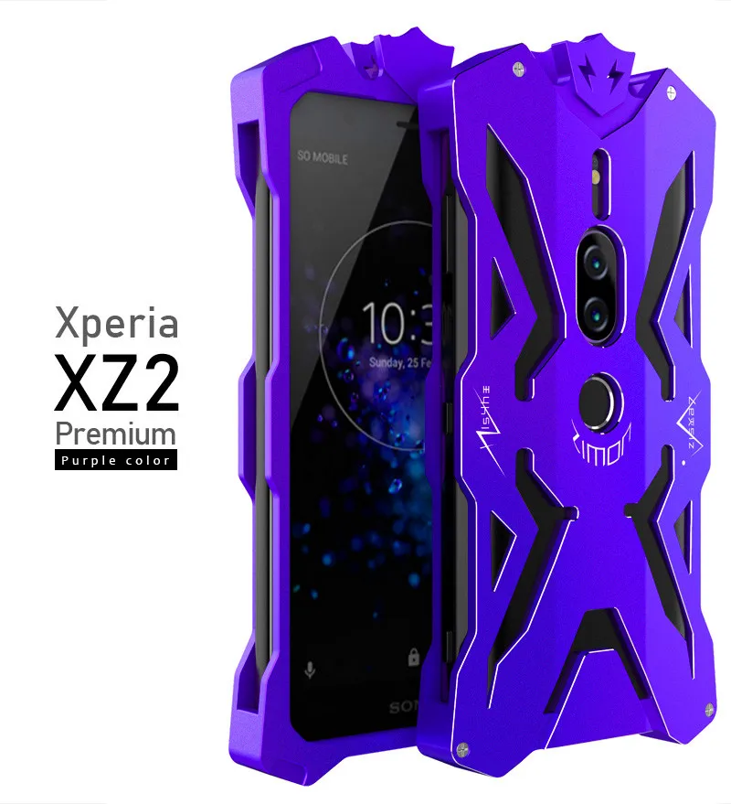 2018 Zimon Armor II авиационный металлический чехол для телефона SONY XZ2 премиум-класса