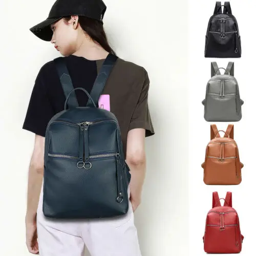 Модный женский рюкзак дорожный из искусственной кожи школьная сумка через плечо