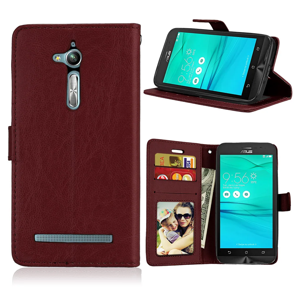 Для Asus Zenfone Go ZB500KL ZB500KG чехол из искусственной кожи Роскошный чехол для телефона чехол для Asus Zenfone GO tv ZB500KL ZB500KG чехол s