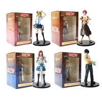 4pcslot 15cm fairy tail erza scarlett grey fullbuster lucy heartfilia natsu dragnir pvc action figure collection model toy doll